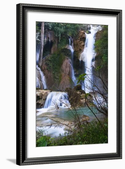 The Kuang Si Waterfalls Just Outside of Luang Prabang, Laos-Micah Wright-Framed Photographic Print