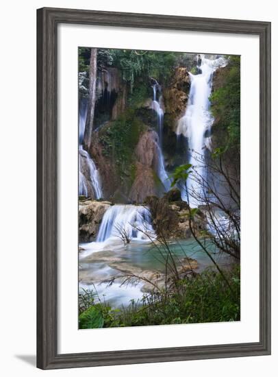 The Kuang Si Waterfalls Just Outside of Luang Prabang, Laos-Micah Wright-Framed Photographic Print