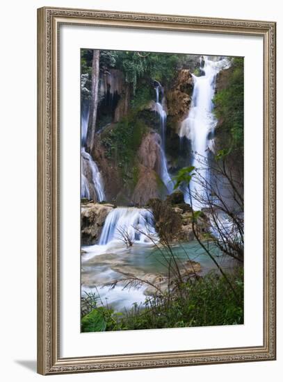 The Kuang Si Waterfalls Just Outside of Luang Prabang, Laos-Micah Wright-Framed Photographic Print