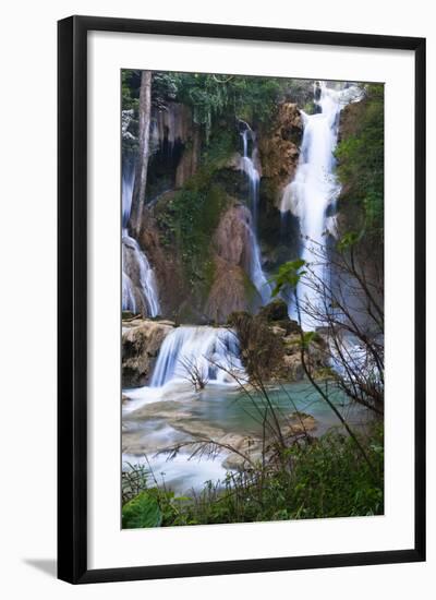 The Kuang Si Waterfalls Just Outside of Luang Prabang, Laos-Micah Wright-Framed Photographic Print