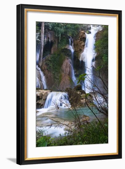 The Kuang Si Waterfalls Just Outside of Luang Prabang, Laos-Micah Wright-Framed Photographic Print