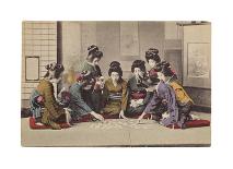 Ohanasan Playing "Go" Game-The Kyoto Collection-Framed Premium Giclee Print