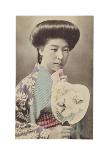Women Under Wisteria Trellis-The Kyoto Collection-Framed Premium Giclee Print