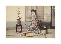 Portrait of Young Woman in Rickshaw-The Kyoto Collection-Framed Premium Giclee Print