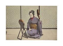 Women Playing the Koto-The Kyoto Collection-Framed Premium Giclee Print