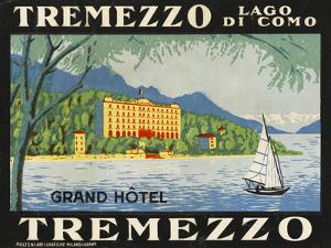 The Label for the Grand Hotel at Tremezzo on Lake Como