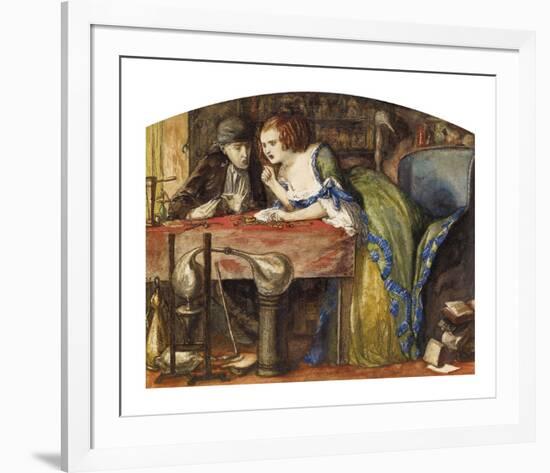 The Laboratory-Dante Gabriel Rossetti-Framed Premium Giclee Print