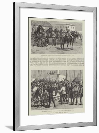 The Labour and Shipping Strike at Melbourne-William Heysham Overend-Framed Giclee Print