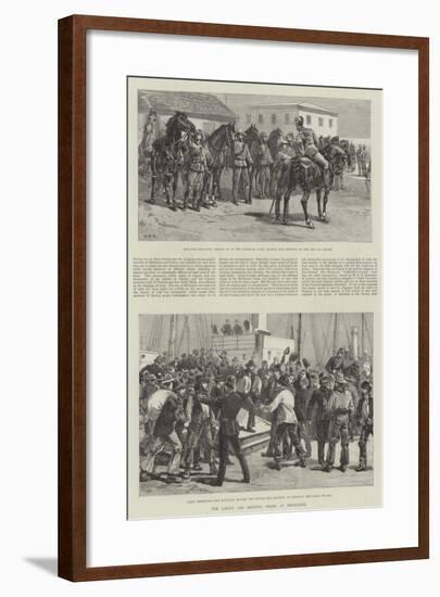 The Labour and Shipping Strike at Melbourne-William Heysham Overend-Framed Giclee Print