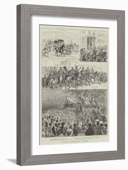 The Labour and Shipping Strike at Melbourne-null-Framed Giclee Print