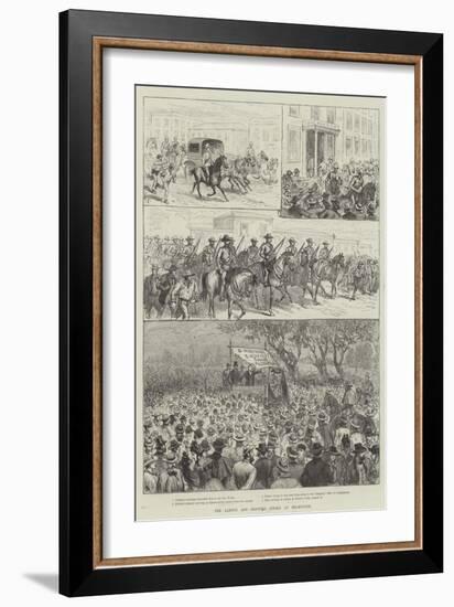 The Labour and Shipping Strike at Melbourne-null-Framed Giclee Print