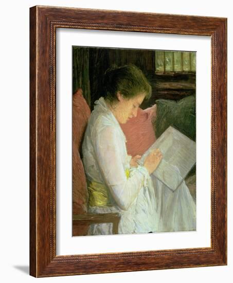 The Lace Maker, 1915-Julian Alden Weir-Framed Giclee Print