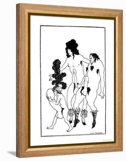 The Lacedaemonian Ambasadors, Illustration from Lysistrata by Aristophanes 1896-Aubrey Beardsley-Framed Premier Image Canvas