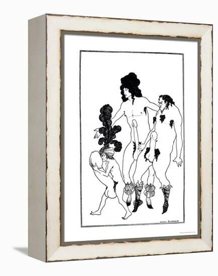 The Lacedaemonian Ambasadors, Illustration from Lysistrata by Aristophanes 1896-Aubrey Beardsley-Framed Premier Image Canvas