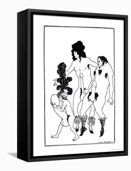 The Lacedaemonian Ambasadors, Illustration from Lysistrata by Aristophanes 1896-Aubrey Beardsley-Framed Premier Image Canvas