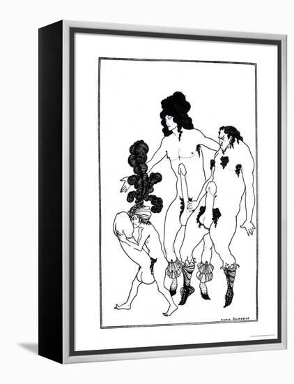 The Lacedaemonian Ambasadors, Illustration from Lysistrata by Aristophanes 1896-Aubrey Beardsley-Framed Premier Image Canvas