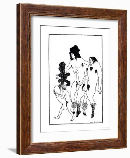 The Lacedaemonian Ambasadors, Illustration from Lysistrata by Aristophanes 1896-Aubrey Beardsley-Framed Giclee Print