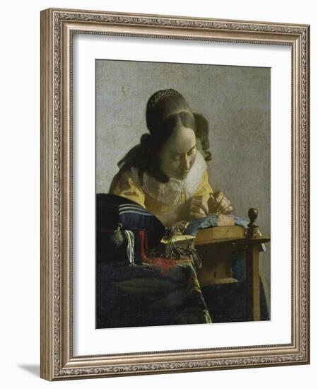 The Lacemaker, about 1665-Johannes Vermeer-Framed Giclee Print