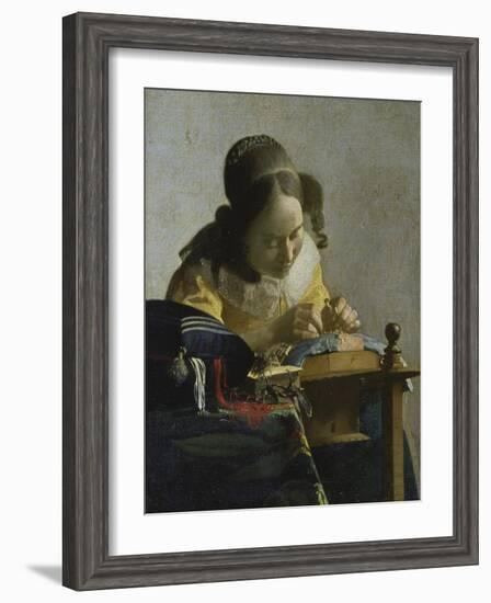 The Lacemaker, about 1665-Johannes Vermeer-Framed Giclee Print