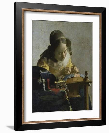 The Lacemaker, about 1665-Johannes Vermeer-Framed Giclee Print