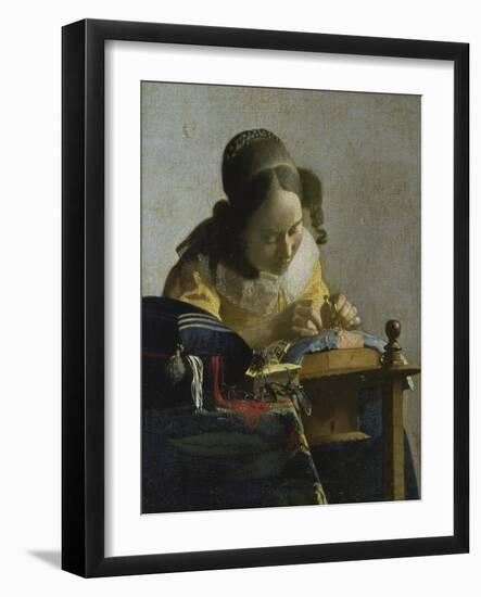 The Lacemaker, about 1665-Johannes Vermeer-Framed Giclee Print