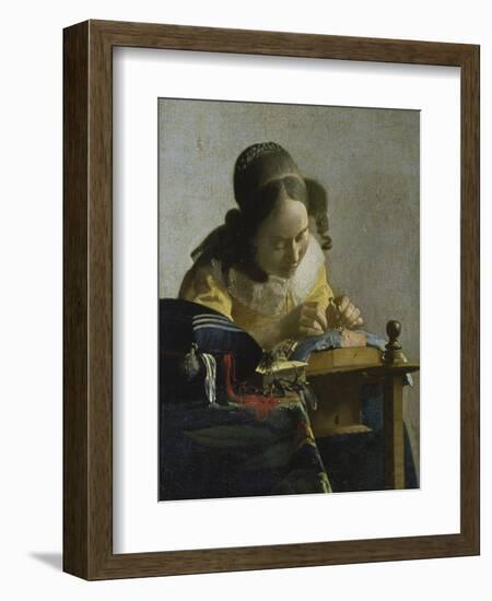 The Lacemaker, about 1665-Johannes Vermeer-Framed Giclee Print