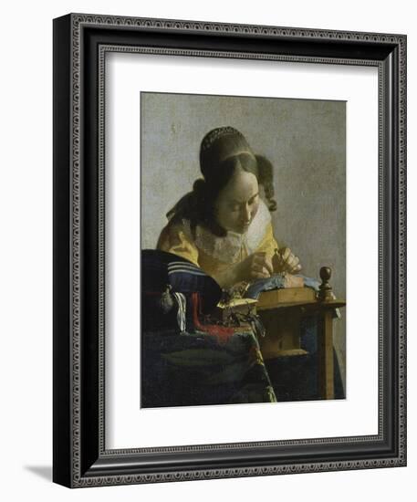 The Lacemaker, about 1665-Johannes Vermeer-Framed Giclee Print