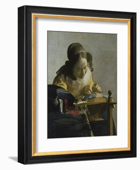 The Lacemaker, about 1665-Johannes Vermeer-Framed Giclee Print