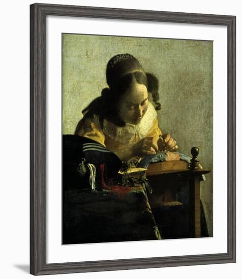 The Lacemaker-Johannes Vermeer-Framed Giclee Print