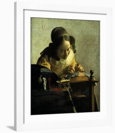 The Lacemaker-Johannes Vermeer-Framed Giclee Print