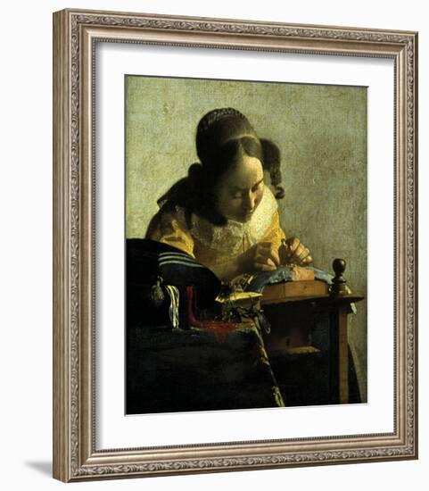 The Lacemaker-Johannes Vermeer-Framed Giclee Print