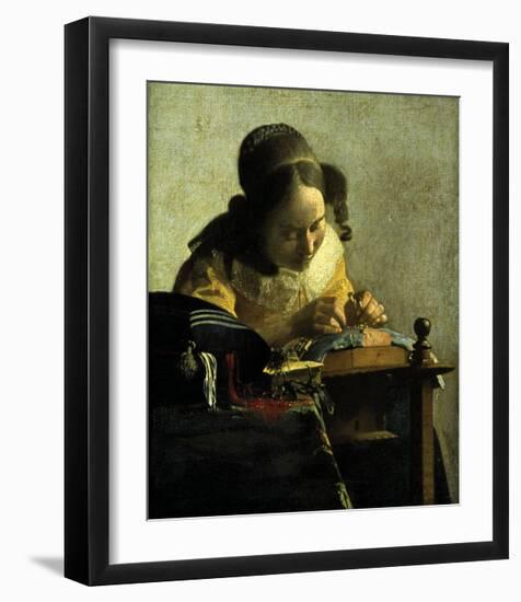 The Lacemaker-Johannes Vermeer-Framed Giclee Print