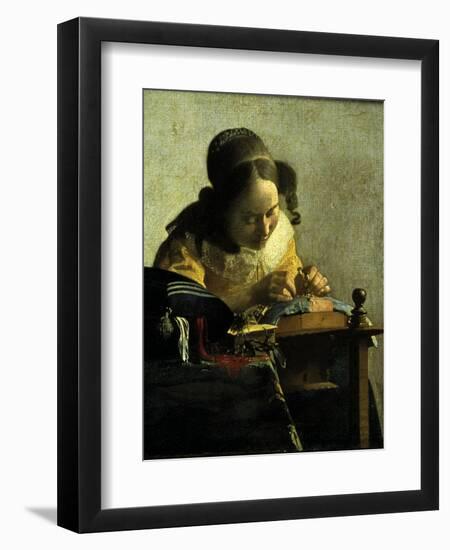 The Lacemaker-Johannes Vermeer-Framed Giclee Print