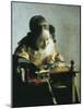 The Lacemaker-Johannes Vermeer-Mounted Art Print