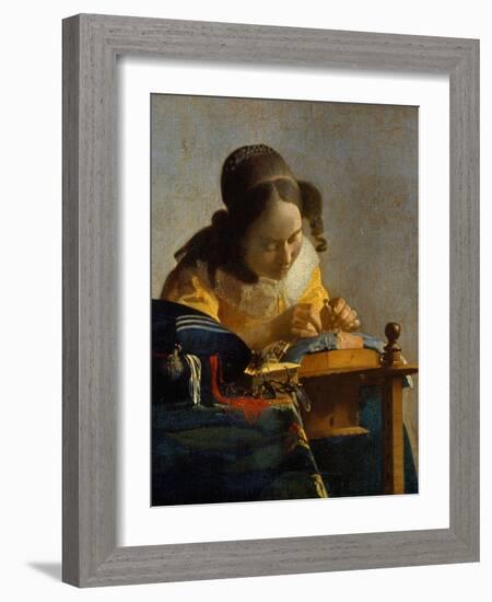 The Lacemaker-Johannes Vermeer-Framed Giclee Print