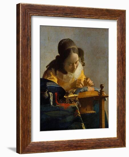 The Lacemaker-Johannes Vermeer-Framed Giclee Print