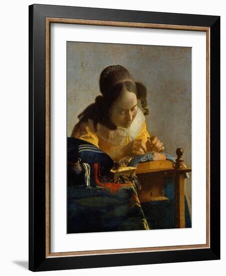 The Lacemaker-Johannes Vermeer-Framed Giclee Print