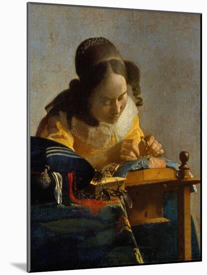 The Lacemaker-Johannes Vermeer-Mounted Giclee Print