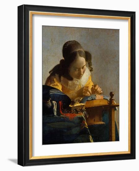 The Lacemaker-Johannes Vermeer-Framed Giclee Print