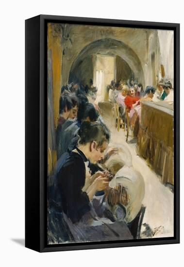 The Lacemakers (Spetsknypplerskor), Venice, 1894-Anders Leonard Zorn-Framed Premier Image Canvas