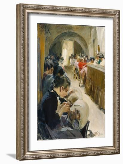 The Lacemakers (Spetsknypplerskor), Venice, 1894-Anders Leonard Zorn-Framed Giclee Print