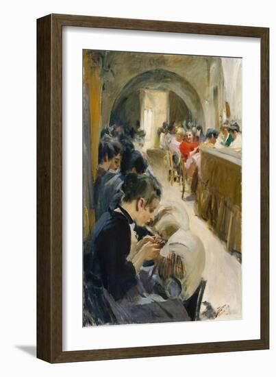 The Lacemakers (Spetsknypplerskor), Venice, 1894-Anders Leonard Zorn-Framed Giclee Print