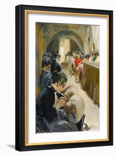 The Lacemakers (Spetsknypplerskor), Venice, 1894-Anders Leonard Zorn-Framed Giclee Print