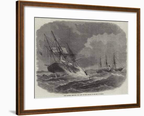 The Laconia Rescuing the Crew of the Amalia in the Bay of Biscay-null-Framed Giclee Print