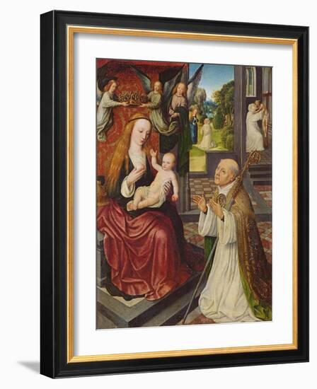 The Lactation of St. Bernard-Jan van Eeckele-Framed Giclee Print