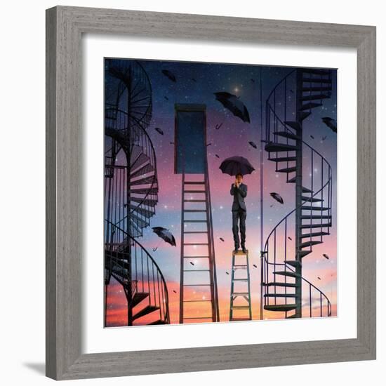 The Ladders, 2009-Trygve Skogrand-Framed Giclee Print