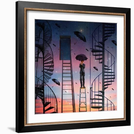 The Ladders, 2009-Trygve Skogrand-Framed Giclee Print