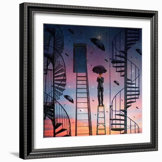 The Ladders, 2009-Trygve Skogrand-Framed Giclee Print