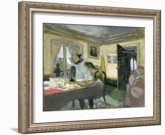 The Laden Table-Edouard Vuillard-Framed Giclee Print