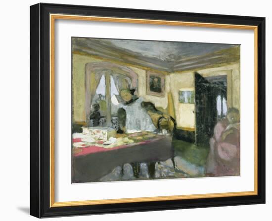 The Laden Table-Edouard Vuillard-Framed Giclee Print